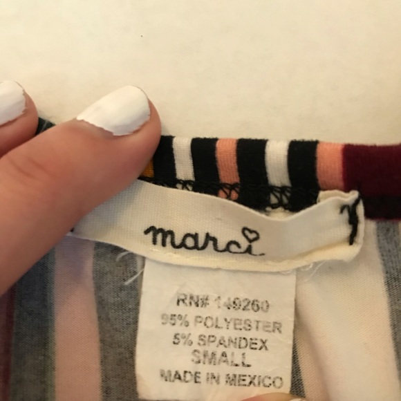 Marci Bodysuit - Colored Stripes - Picture 5 of 5